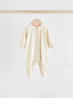 Roze - 3 Pack Baby slaappakjes met bijpassende tulbanden (0mnd-2jr)