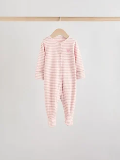 Roze - 7 Pack Baby slaappakken (0mnd-3jr)