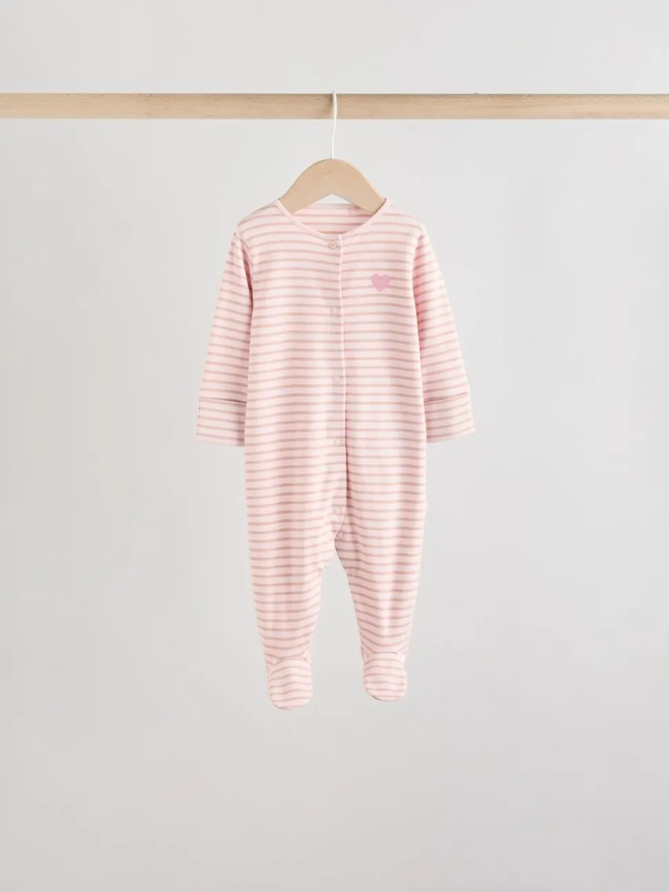 Roze - 7 Pack Baby slaappakken (0mnd-3jr)
