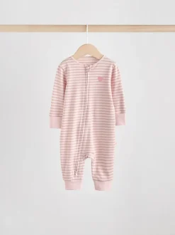Roze - 4 Pack Baby-pyjama's met tweewegrits (0mnd -3jr)