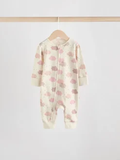 Roze - 4 Pack Baby-pyjama's met tweewegrits (0mnd -3jr)