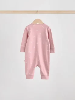 Roze - 4 Pack Baby-pyjama's met tweewegrits (0mnd -3jr)