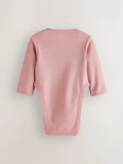 Roze - 3 Pack Hip Dysplasia Long Sleeve Baby Bodysuits