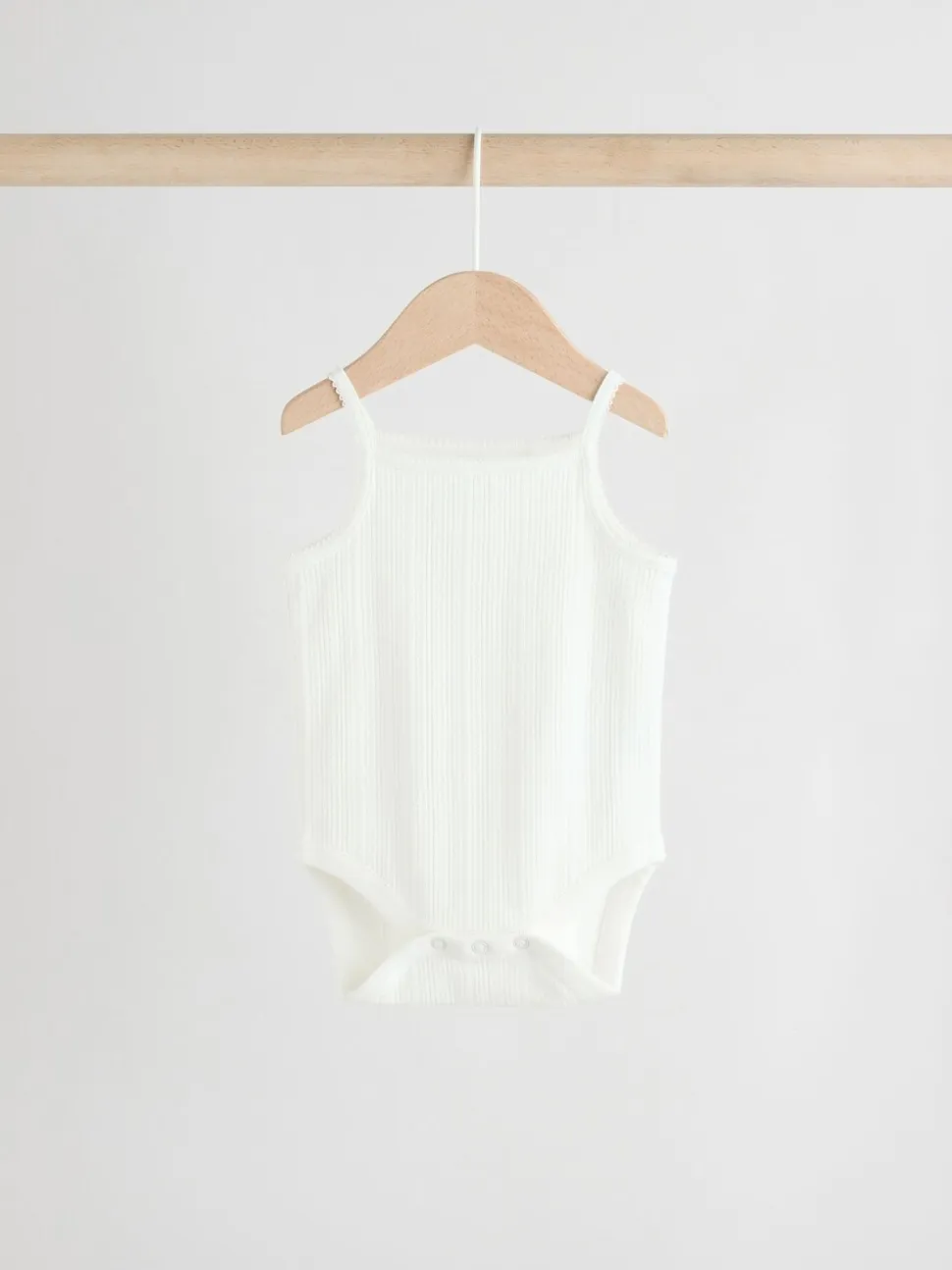 Roze - 5 Pack Vest Pointelle Baby Bodysuits