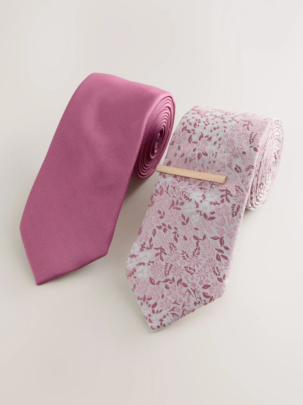 Roze - 2 stropdassenpakket
