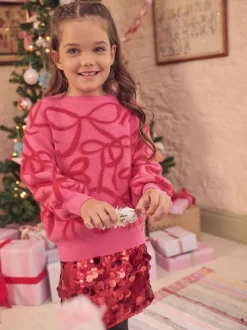 Roze - Angel & Rocket Livia Bow Eyelash Jumper