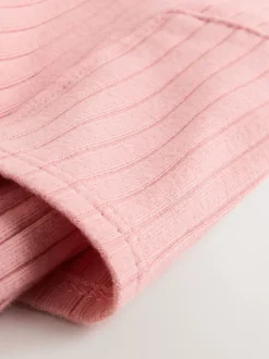 Roze - Baby Jersey Bretelbroeken en Bodysuit 2 Pieces Set (0mnd-2jr)