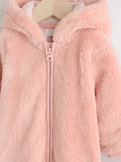 Roze - Baby kinderwagenpak van fleece (0mnd -2jr)