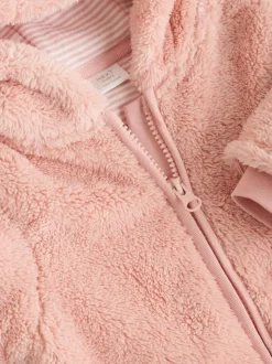Roze - Baby kinderwagenpak van fleece (0mnd -2jr)
