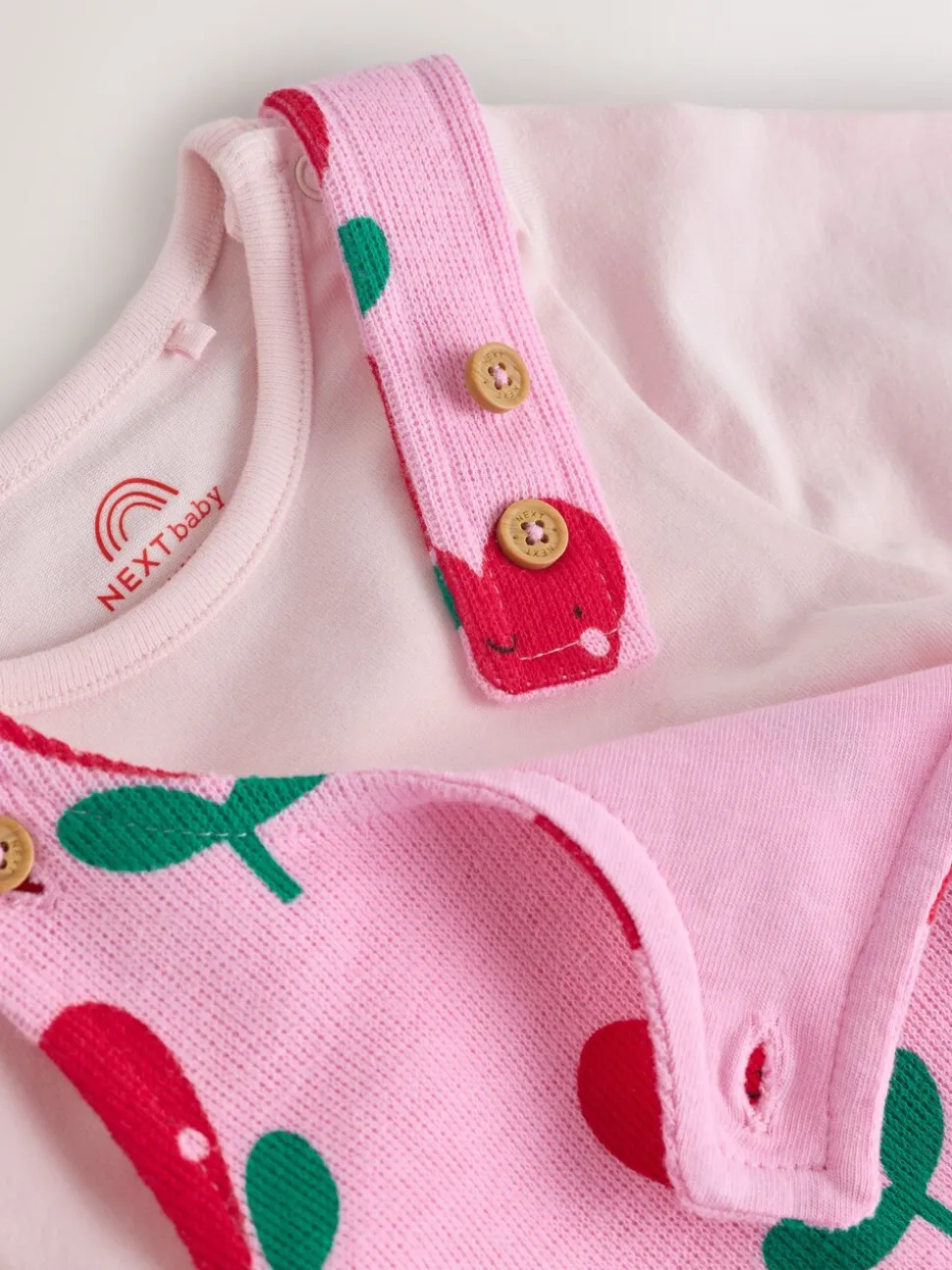 Roze - Baby Set van bretelbroeken en Bodysuits met Lange mouwen, 2 Pieces (0mnd -3jr)