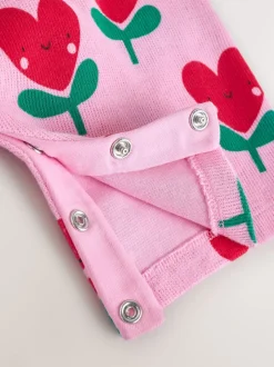 Roze - Baby Set van bretelbroeken en Bodysuits met Lange mouwen, 2 Pieces (0mnd -3jr)
