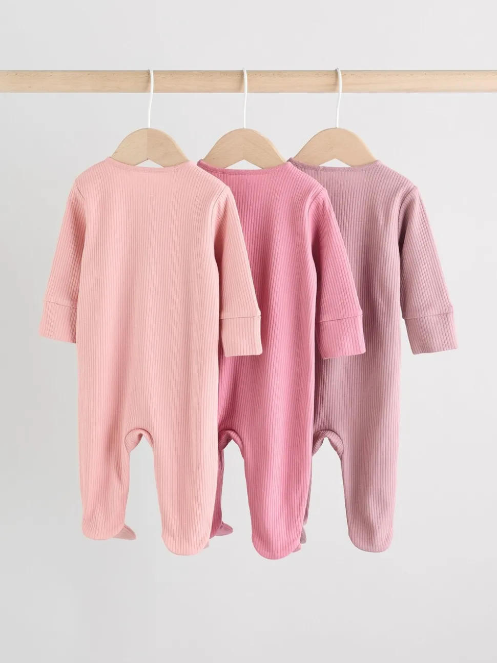 Roze - Babypyjama's met tweewegrits (0-2jr)