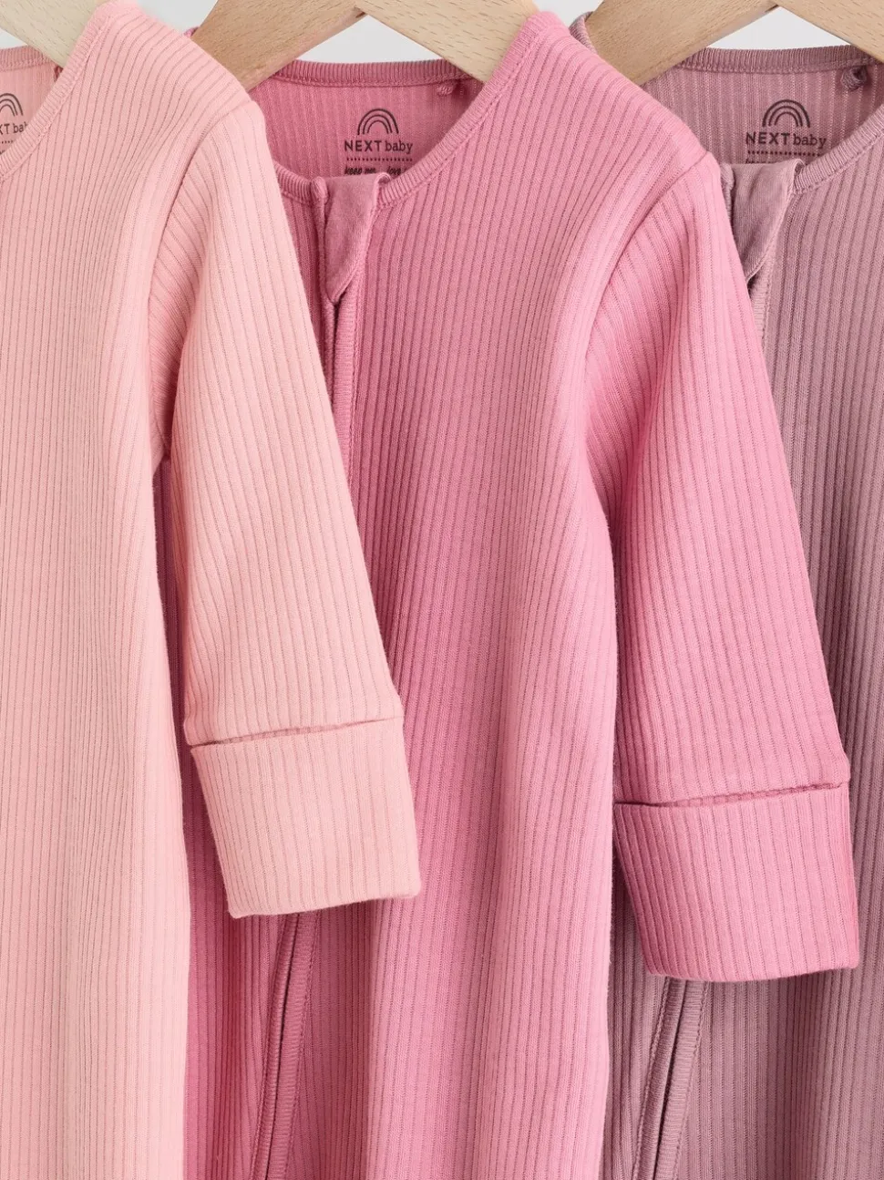 Roze - Babypyjama's met tweewegrits (0-2jr)