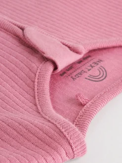 Roze - Babypyjama's met tweewegrits (0-2jr)