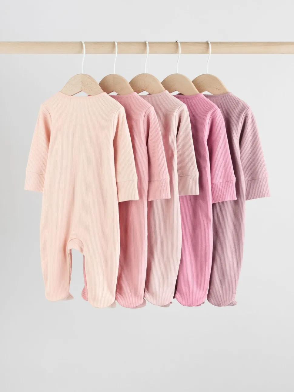 Roze - Babypyjama's met tweewegrits (0-2jr)