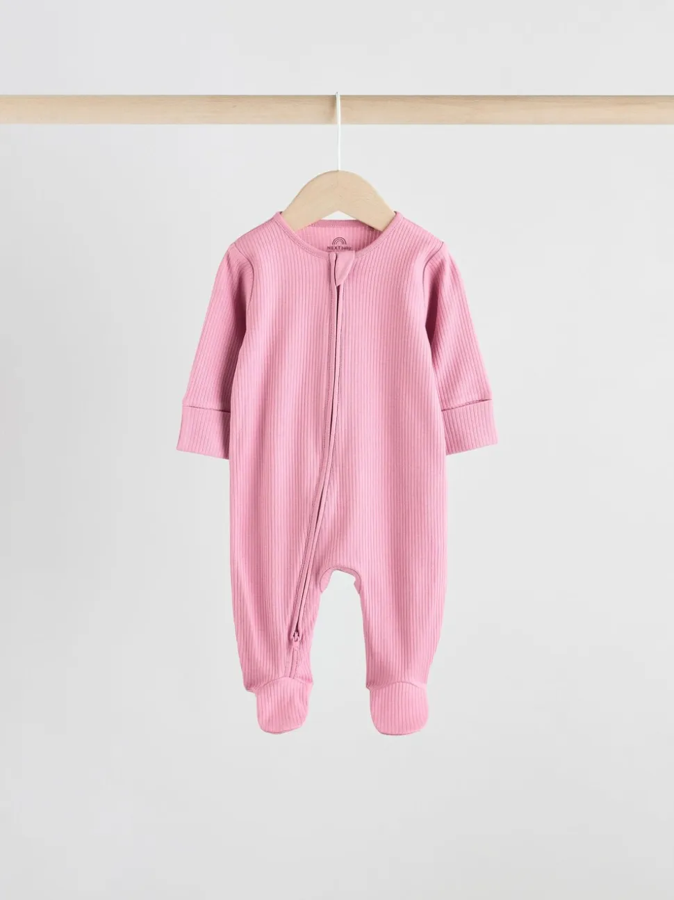 Roze - Babypyjama's met tweewegrits (0-2jr)