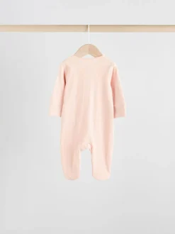 Roze - Babypyjama's met tweewegrits (0-2jr)