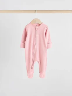 Roze - Babypyjama's met tweewegrits (0-2jr)