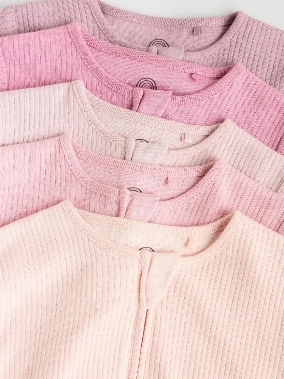 Roze - Babypyjama's met tweewegrits (0-2jr)