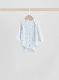 Roze - Babyrompertjes met lange mouwen