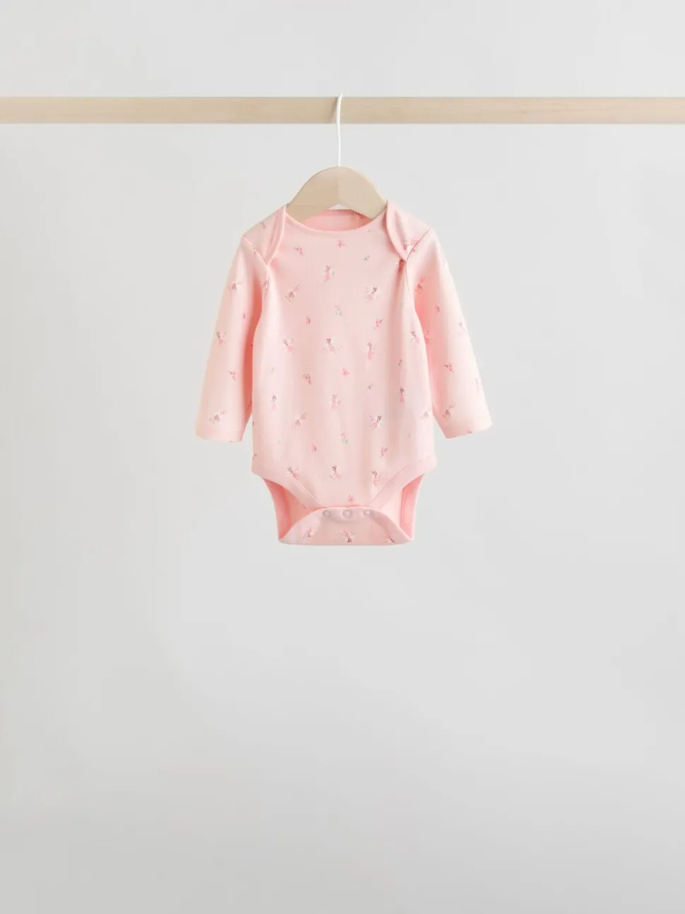 Roze - Babyrompertjes met lange mouwen