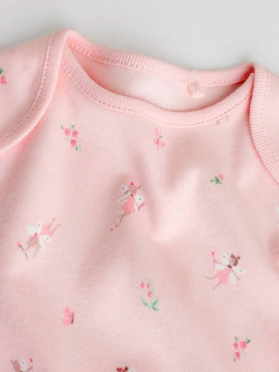 Roze - Babyrompertjes met lange mouwen