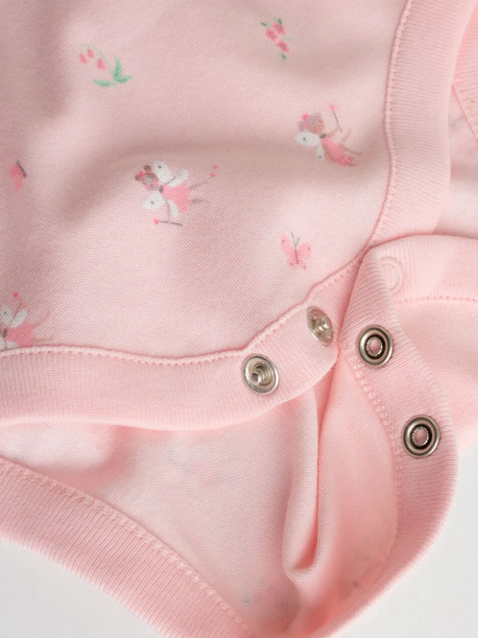 Roze - Babyrompertjes met lange mouwen