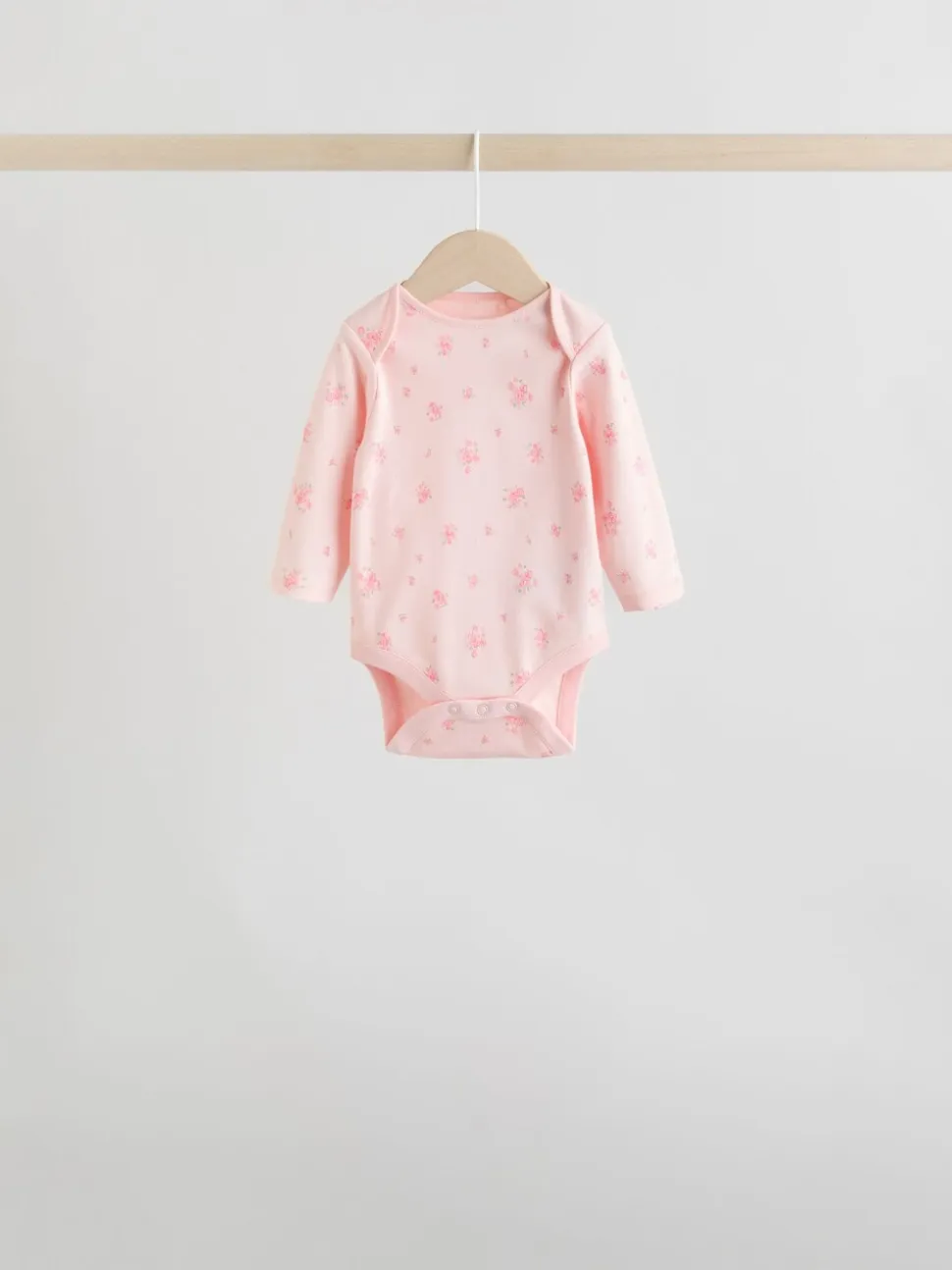 Roze - Babyrompertjes met lange mouwen
