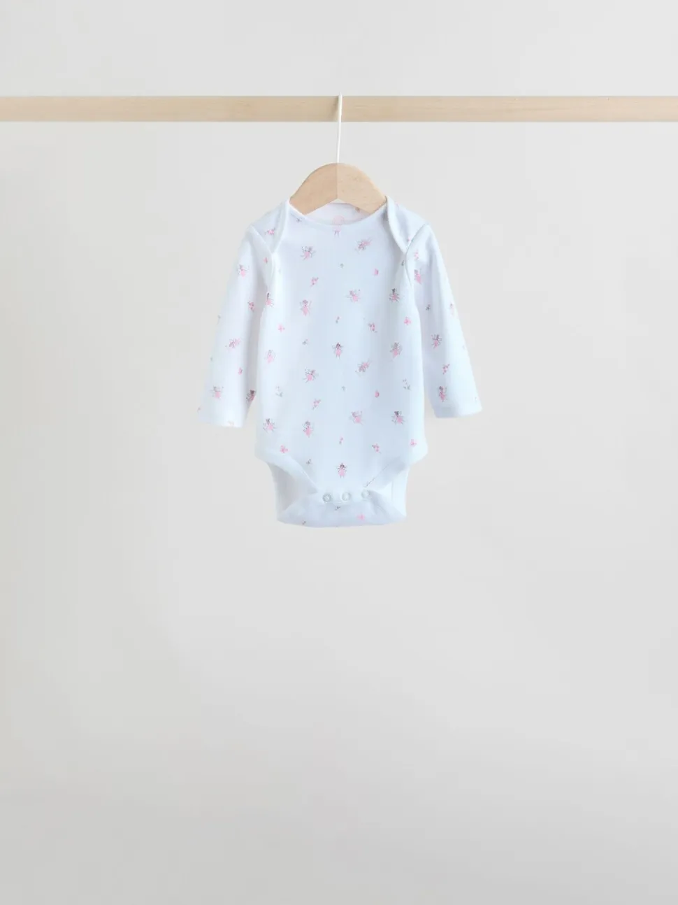 Roze - Babyrompertjes met lange mouwen
