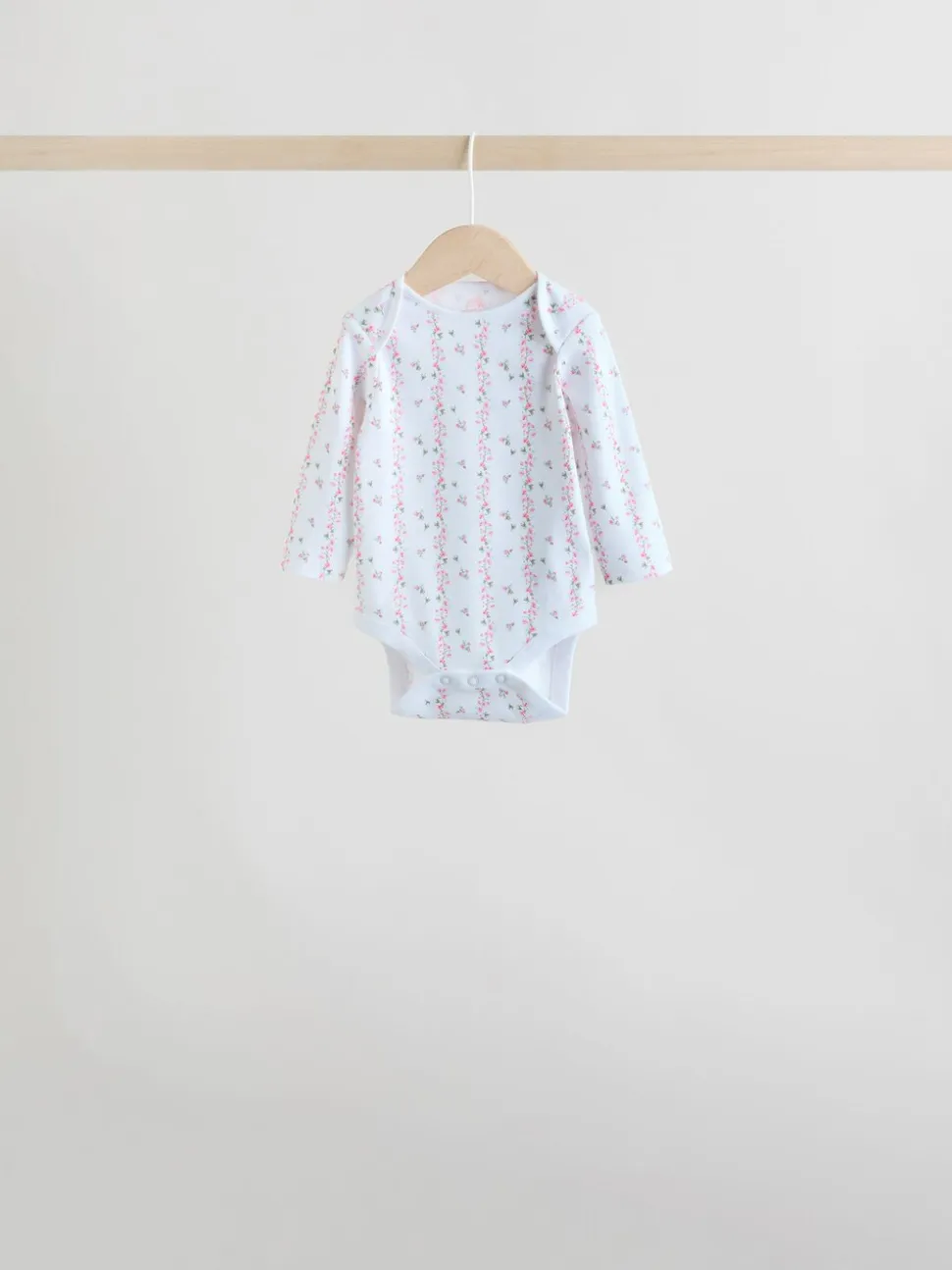 Roze - Babyrompertjes met lange mouwen