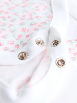 Roze - Babyset van tuinbroek en rompertje met lange mouwen (0 mnd - 2 jr)