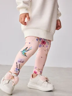 Roze - Baker by Ted Baker 2 -delige lange sweatset met strik en bloemenleggings