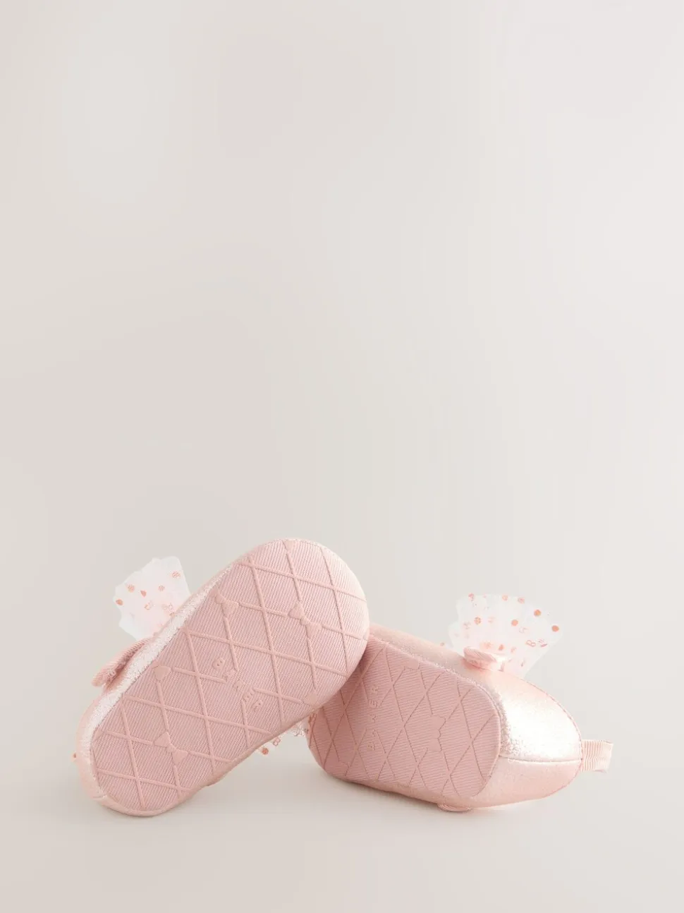 Roze - Baker by Ted Baker babyslofjes met strik voor meisjes