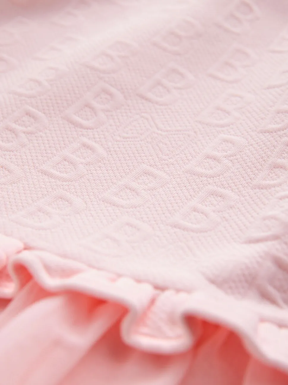 Roze - Baker by Ted Baker Jacquard jurk met reliëf en mesh zoom