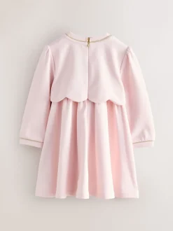 Roze - Baker by Ted Baker Ponte-jurk met gegolfde rand
