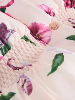 Roze - Baker by Ted Baker - Regenbestendige gewatteerde jas met bubbelzoom
