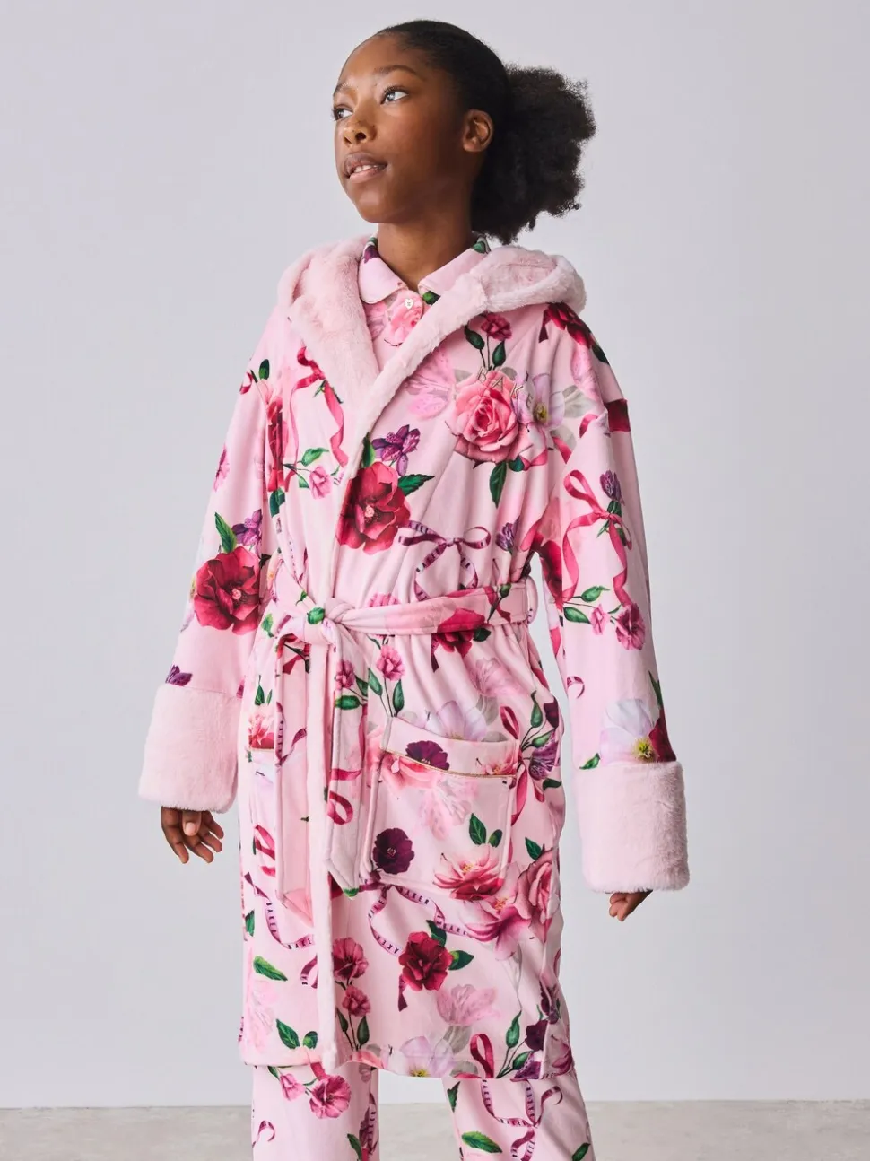 Roze - Baker by Ted Baker All Over Floral Print Robe