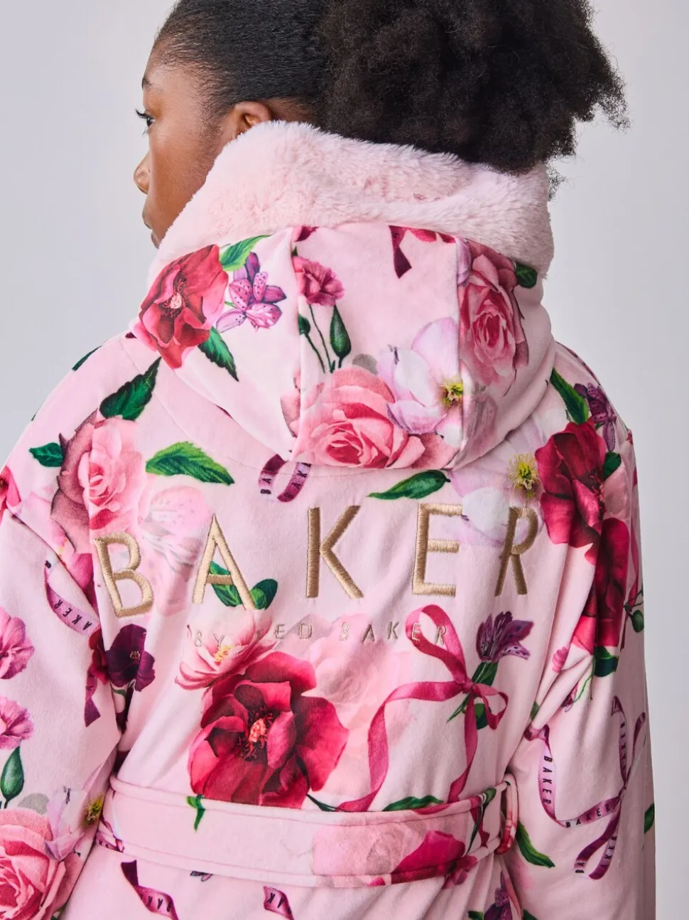 Roze - Baker by Ted Baker All Over Floral Print Robe