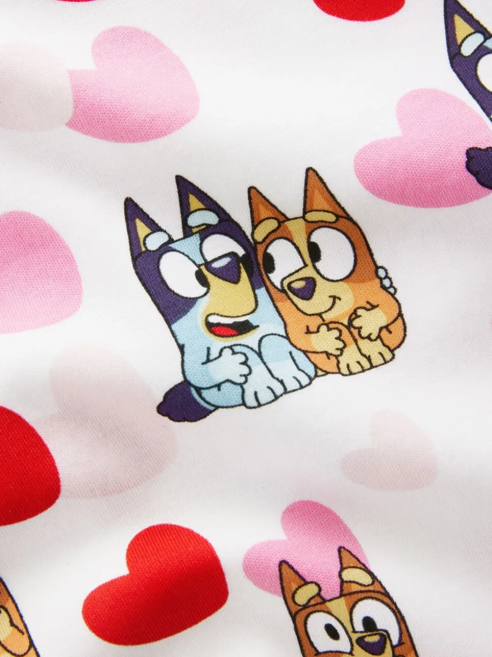Roze - Bluey Knusse pyjama's met lange mouwen van 100% katoen, 2 verpakking (12mnd-8jr)