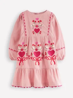 Roze - Boden Clover Blouson Cord Dress