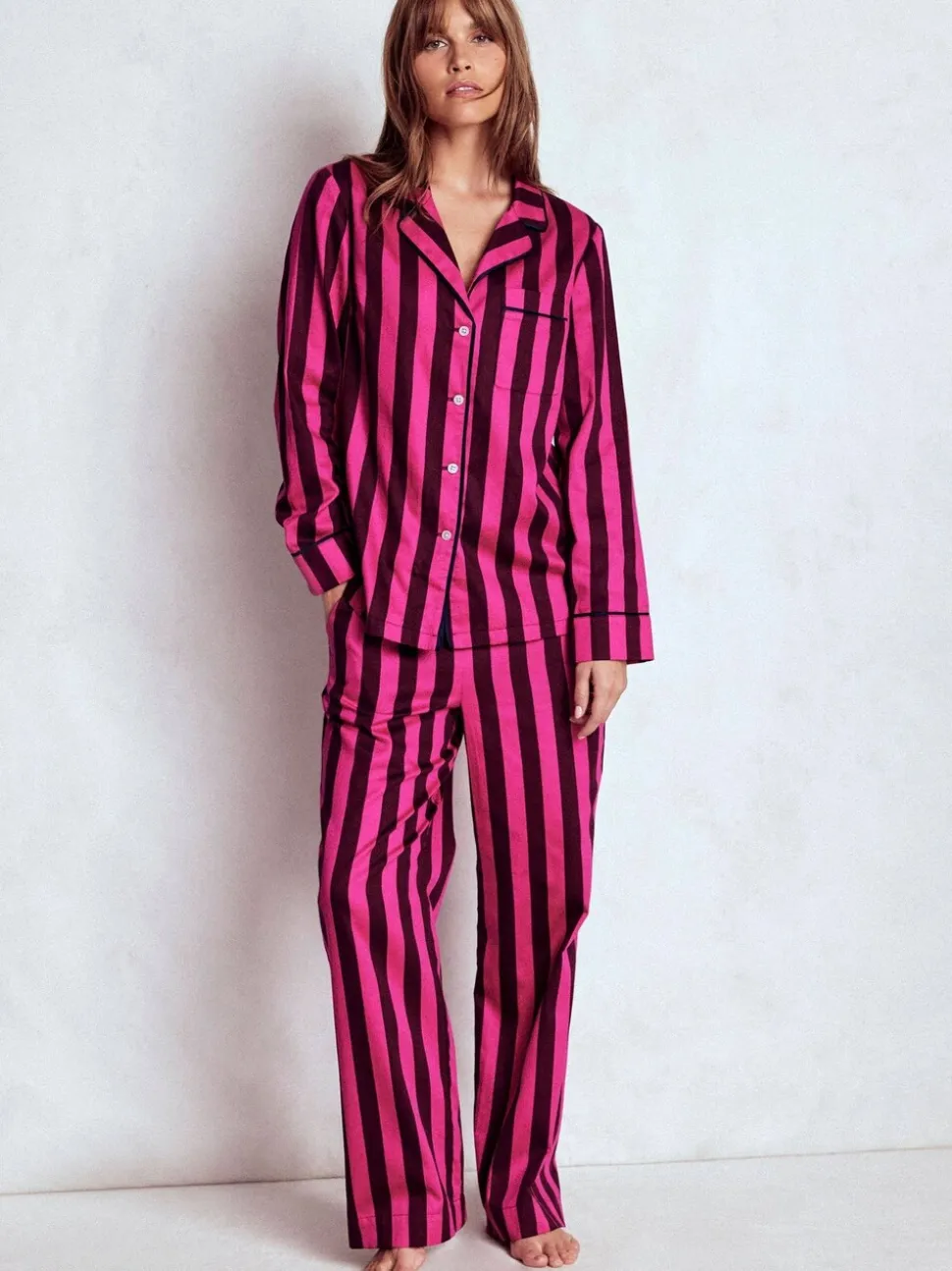 Roze - Boden Cotton Pyjama Shirt