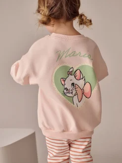 Roze - Disney Aristocats Marie top met lange mouwen en legging set (3mnd -7jr)