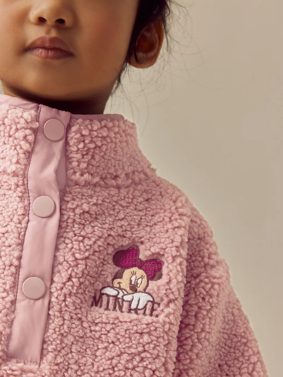 Roze - Disney Minnie fleecetop (3 mnd - 7 jr)