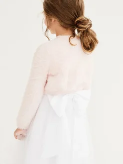 Roze - Donzig vest met bolero (12 mnd- 16 jr)