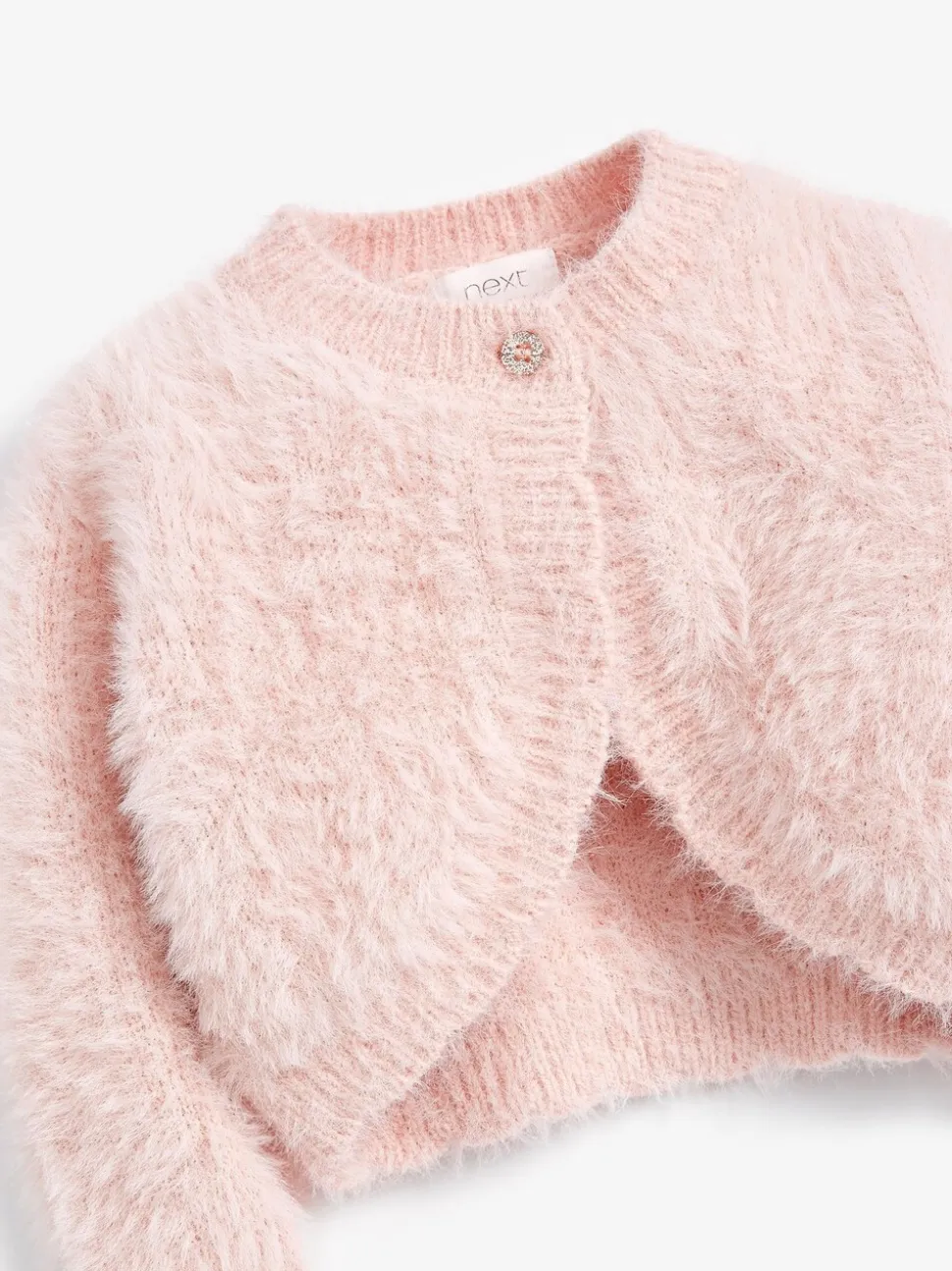Roze - Donzig vest met bolero (12 mnd- 16 jr)