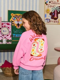 Roze - Eleanor Bowmer Graphic Oversized Crew Neck Sweatshirt