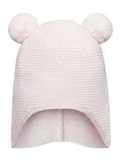 Roze - Emile Et Rose Kenton Knitted Hat With Ear Flaps & Pom-Pom