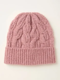 Roze - FatFace Cable Beanie