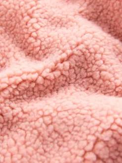 Roze - Fleece met drukknoopsluiting (3mnd-7jr)