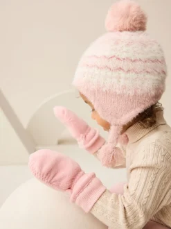 Roze - Fleece wanten (3mnd -6jr)